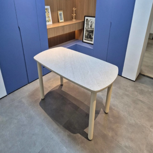 pebble cream dining table